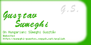gusztav sumeghi business card